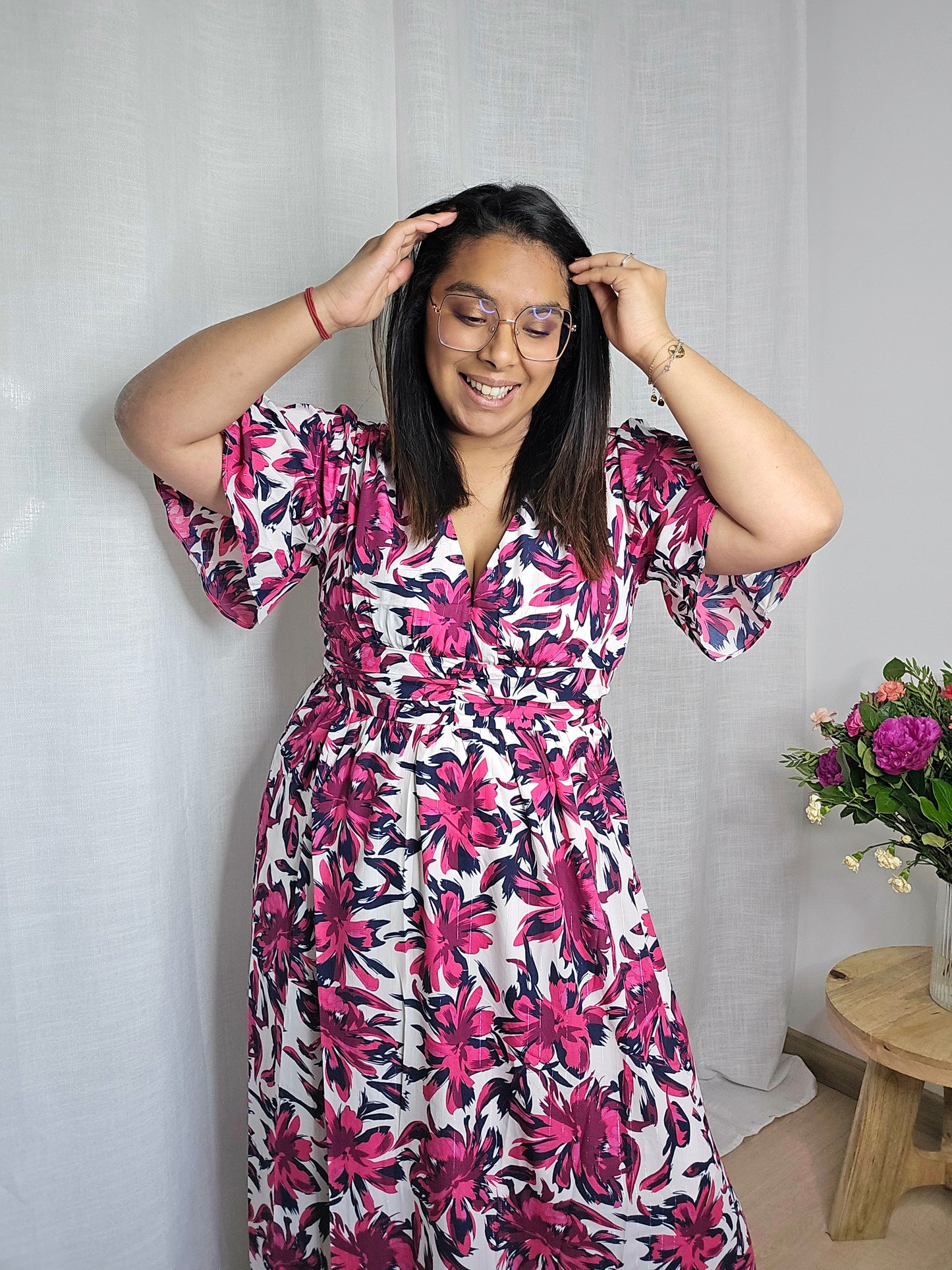 "L'Evasion" - Robe CURVY Prunette