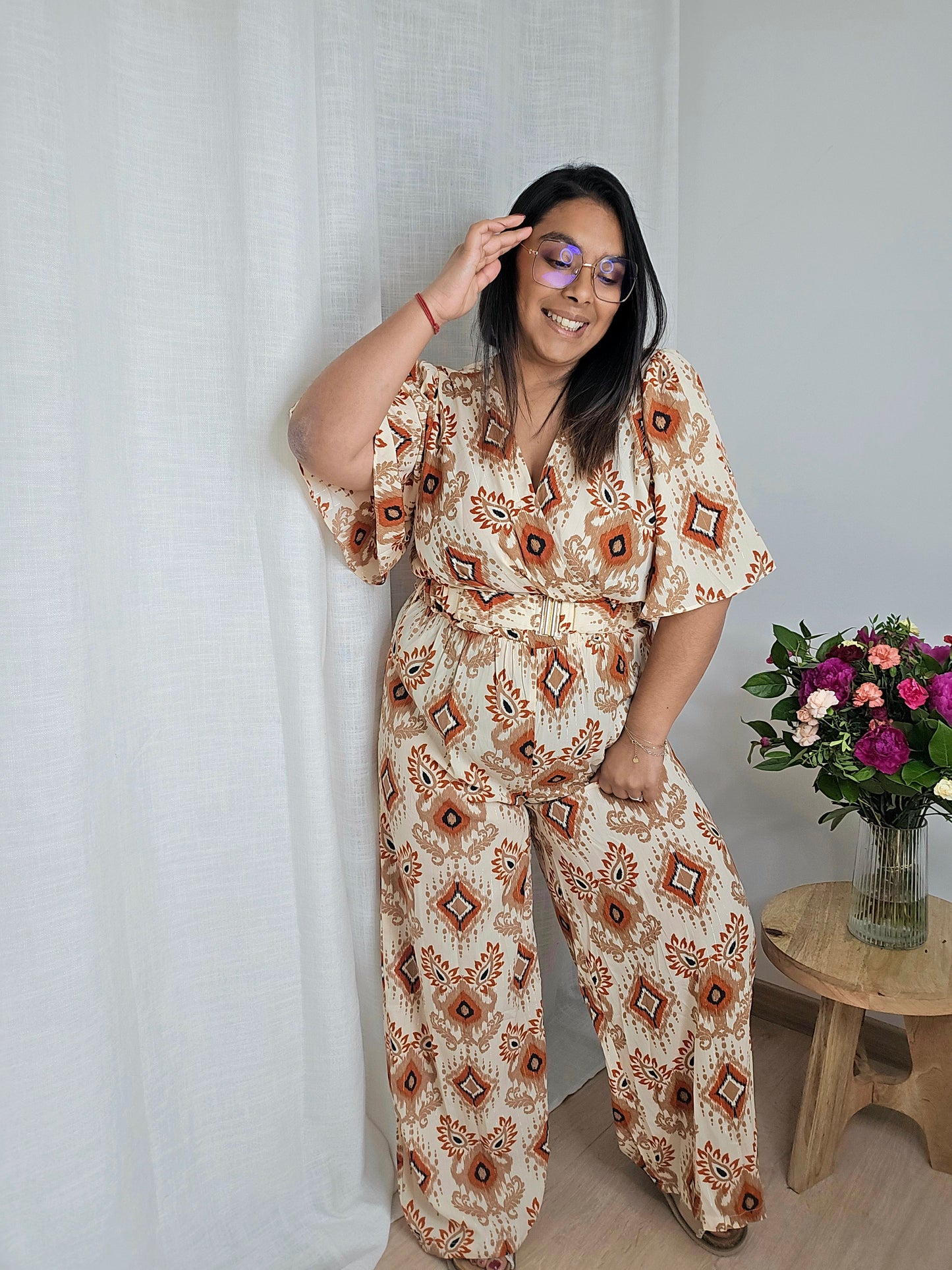 "L'Evasion" - Combinaison Pantalon CURVY - Kim