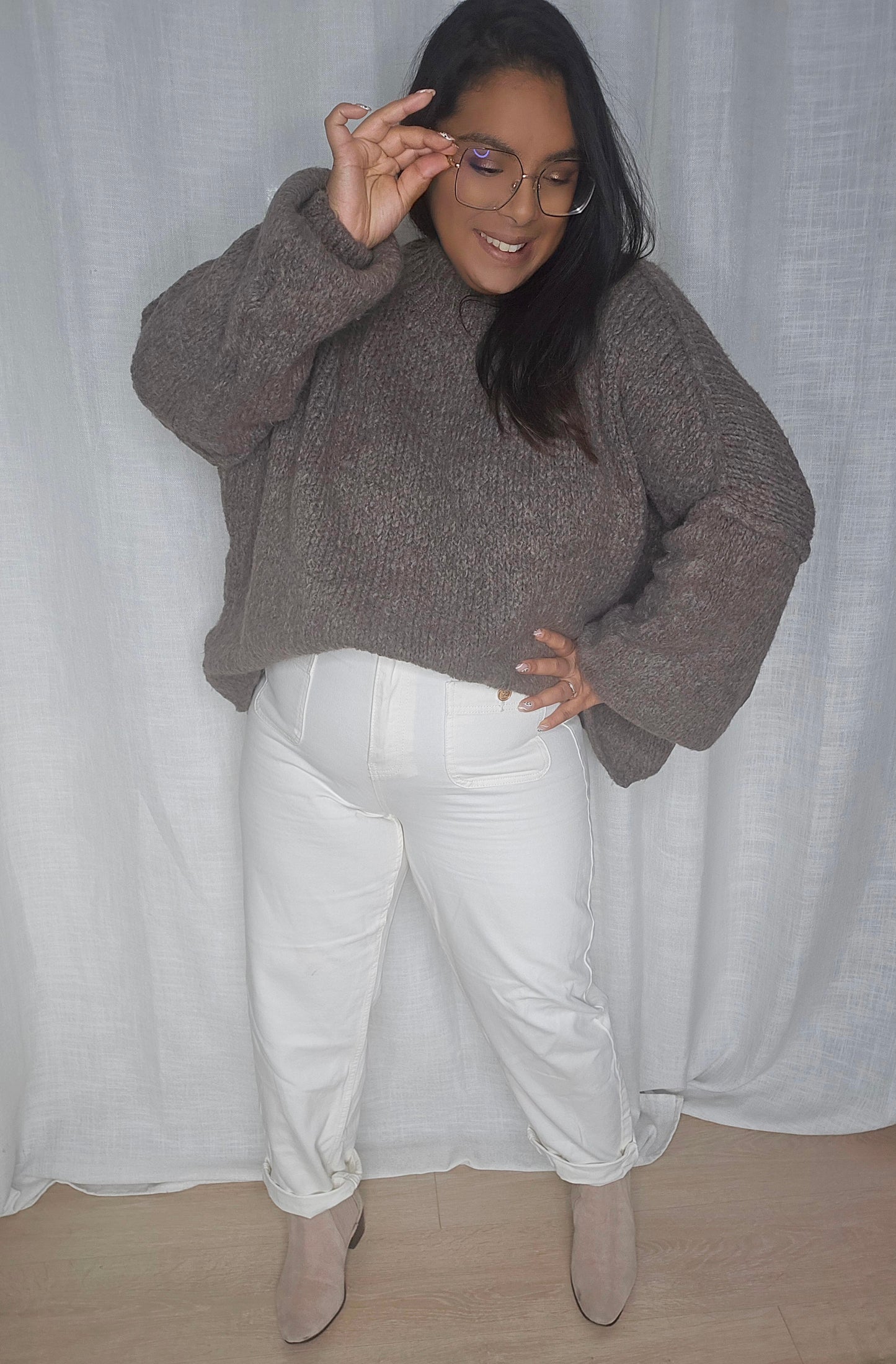 SECONDE MAIN - Pull Aria Marron glacé