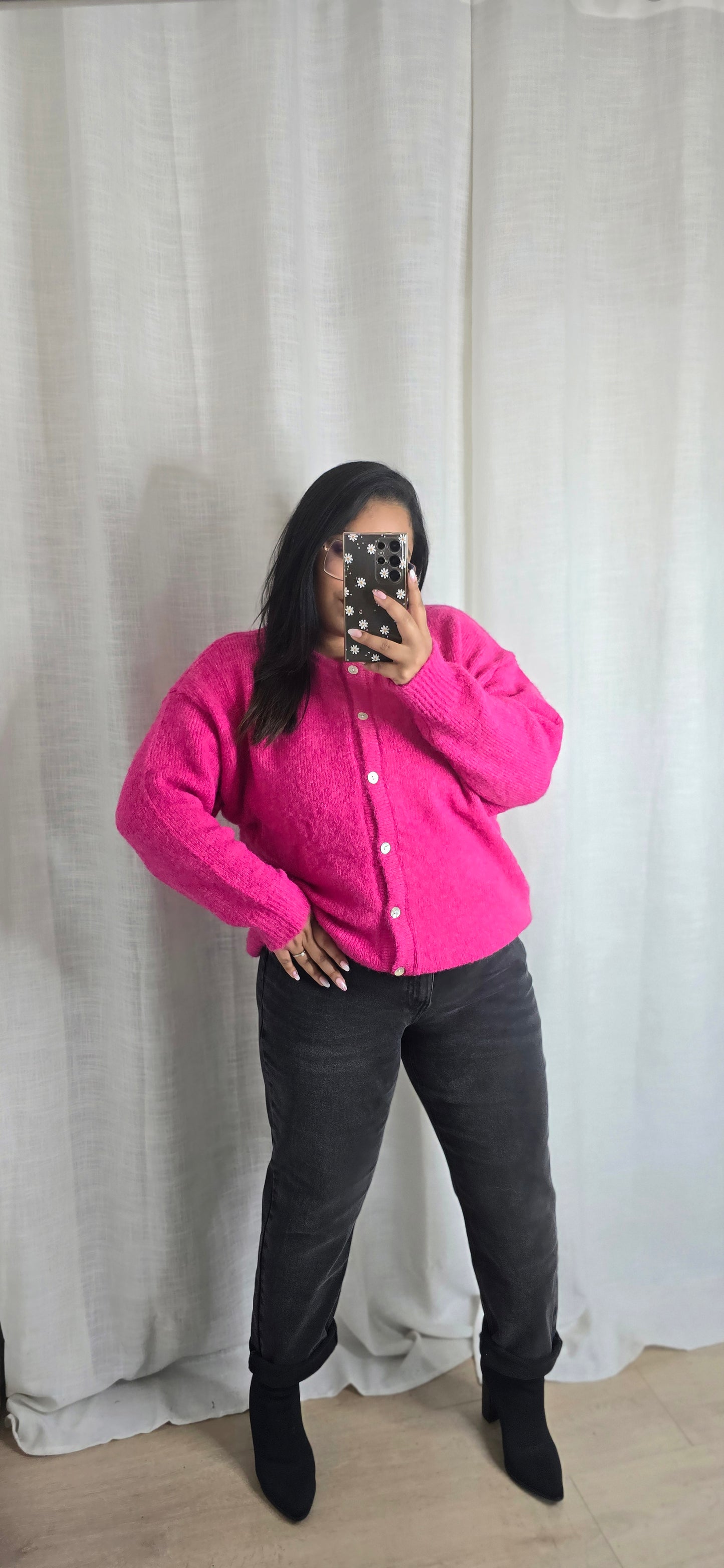 "Coffee please" - Gilet CURVY Camélia