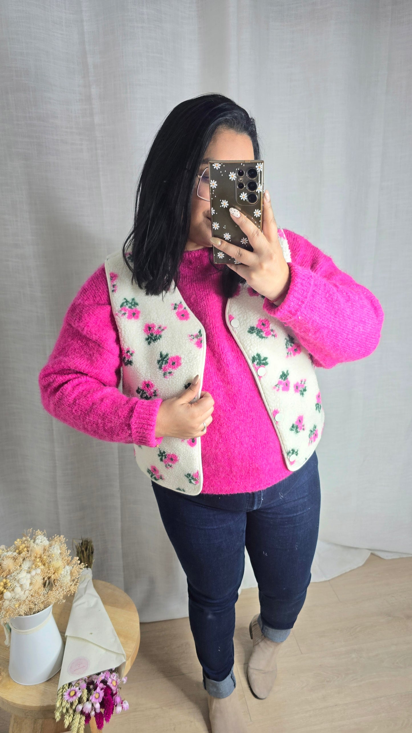 "Une dose d'amour " - Gilet spring