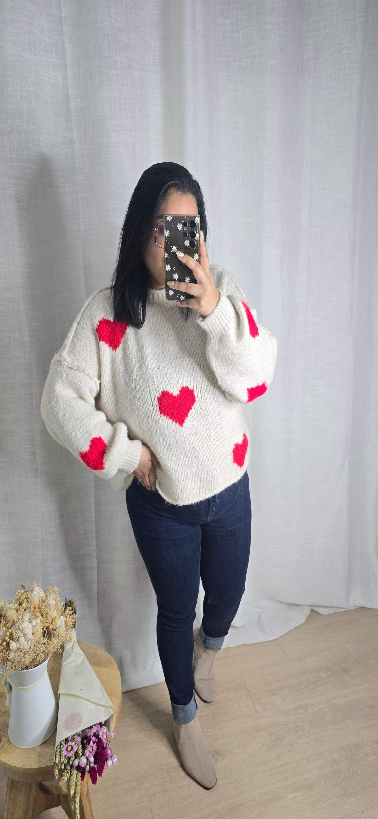 "Une dose d'amour" - Pull Valentine