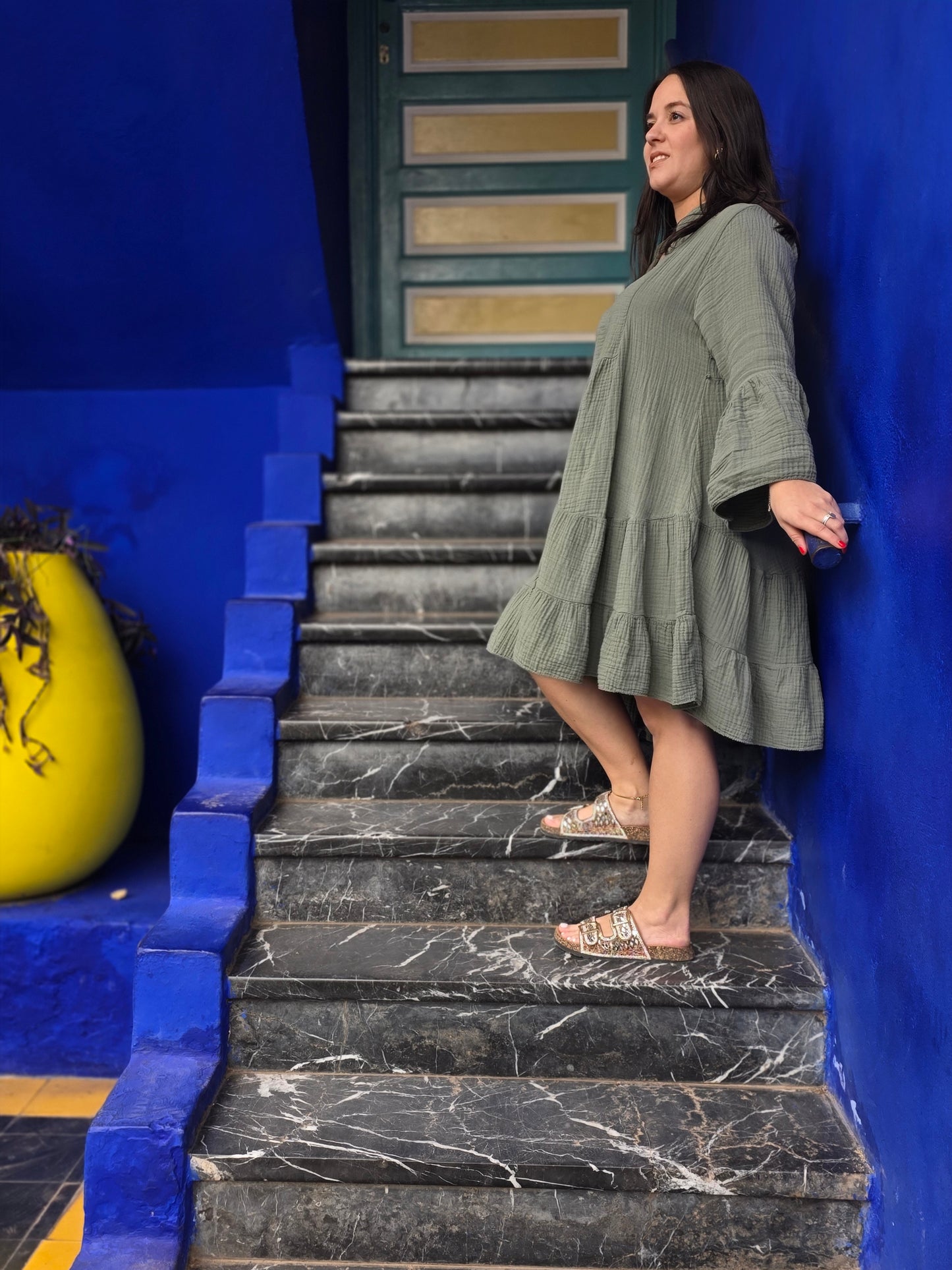 "Il était une fois Marrakech" - Robe Ouidad Kaki