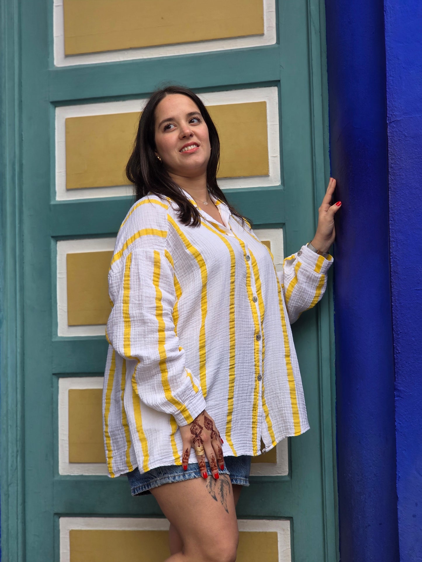 "Il était une fois Marrakech" - Chemise Sofia Jaune