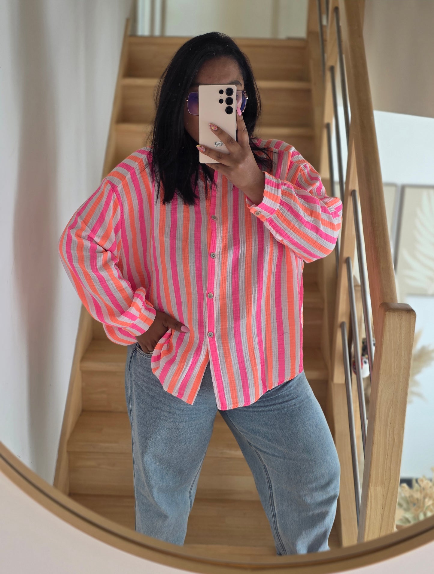 "Tutti Frutti" - Chemise CURVY Naranja