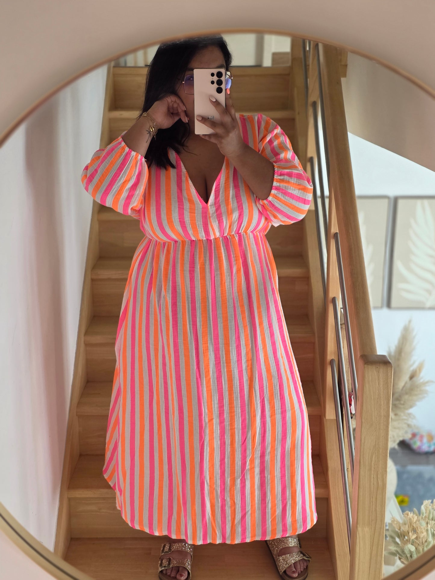 "Le Temps est bon" - Robe Manea Orange