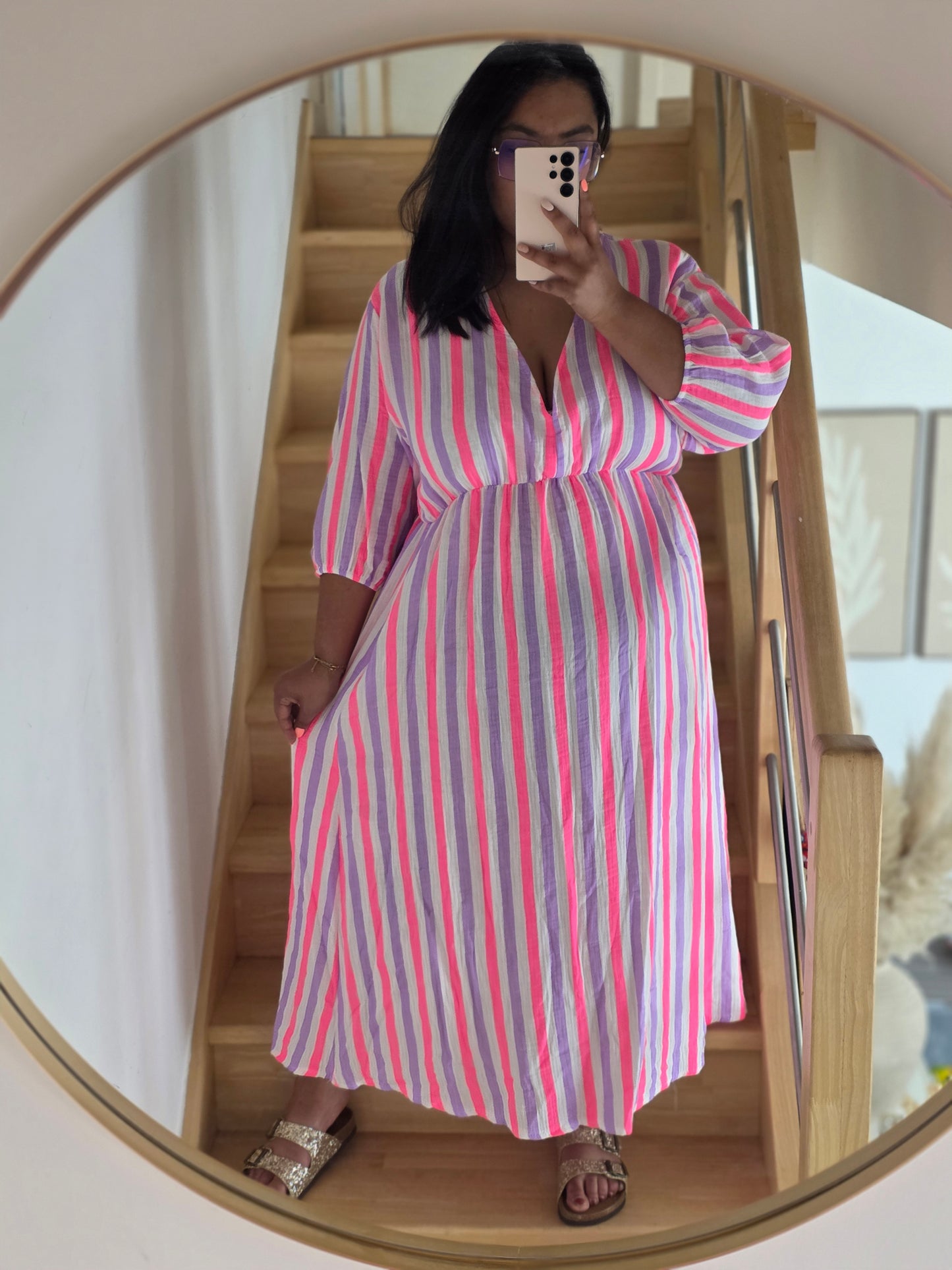 "Le Temps est bon" - Robe CURVY Manea Lila