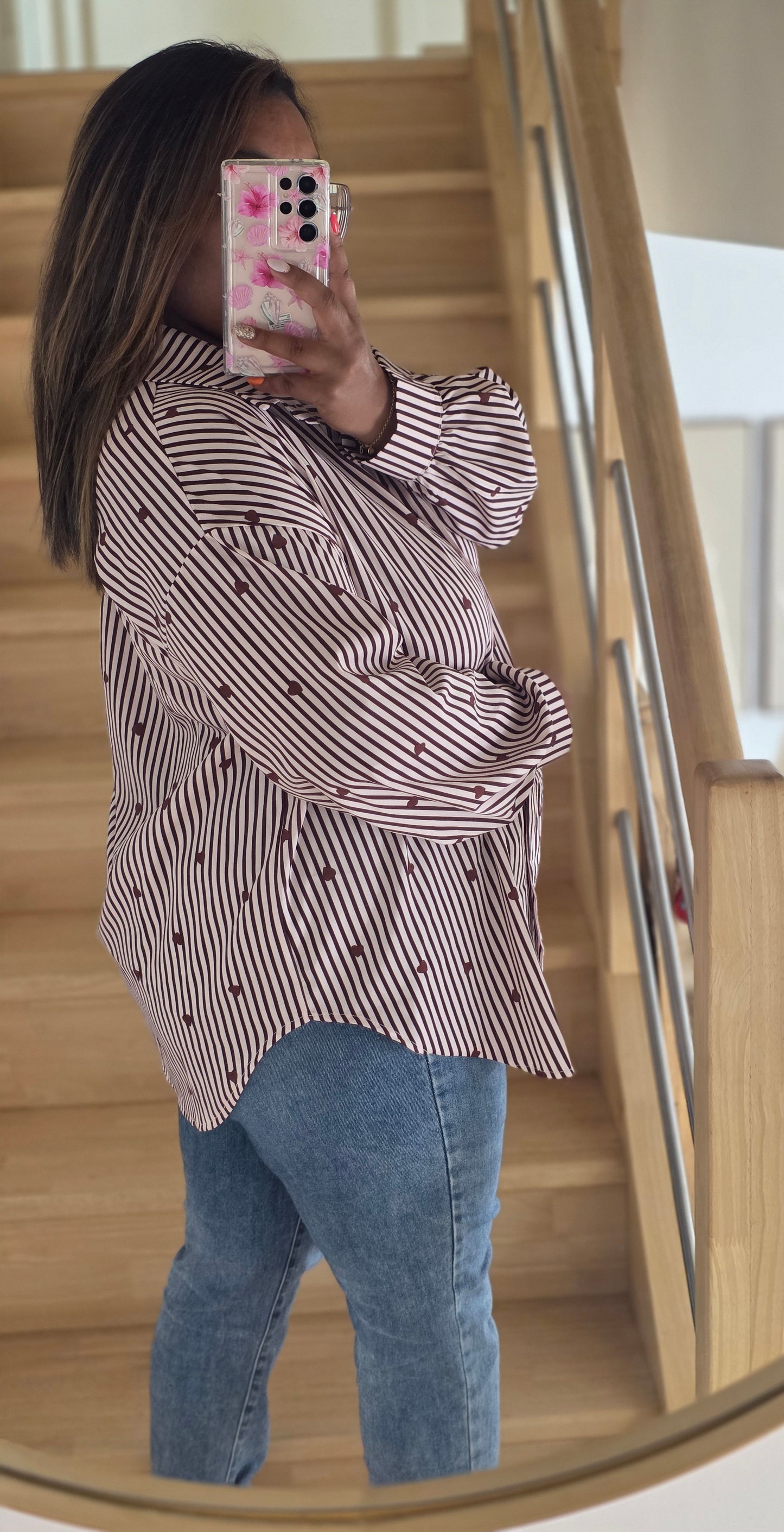 "Café & Crème" - Chemise CURVY Latté