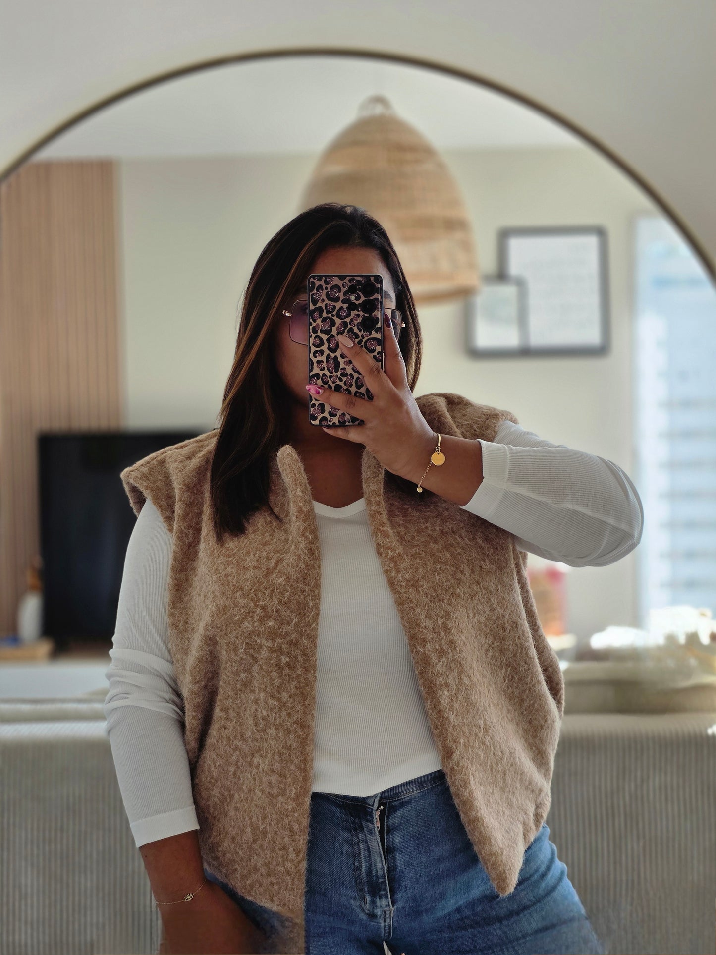 "C'est si bon!"- Gilet Foxy Beige