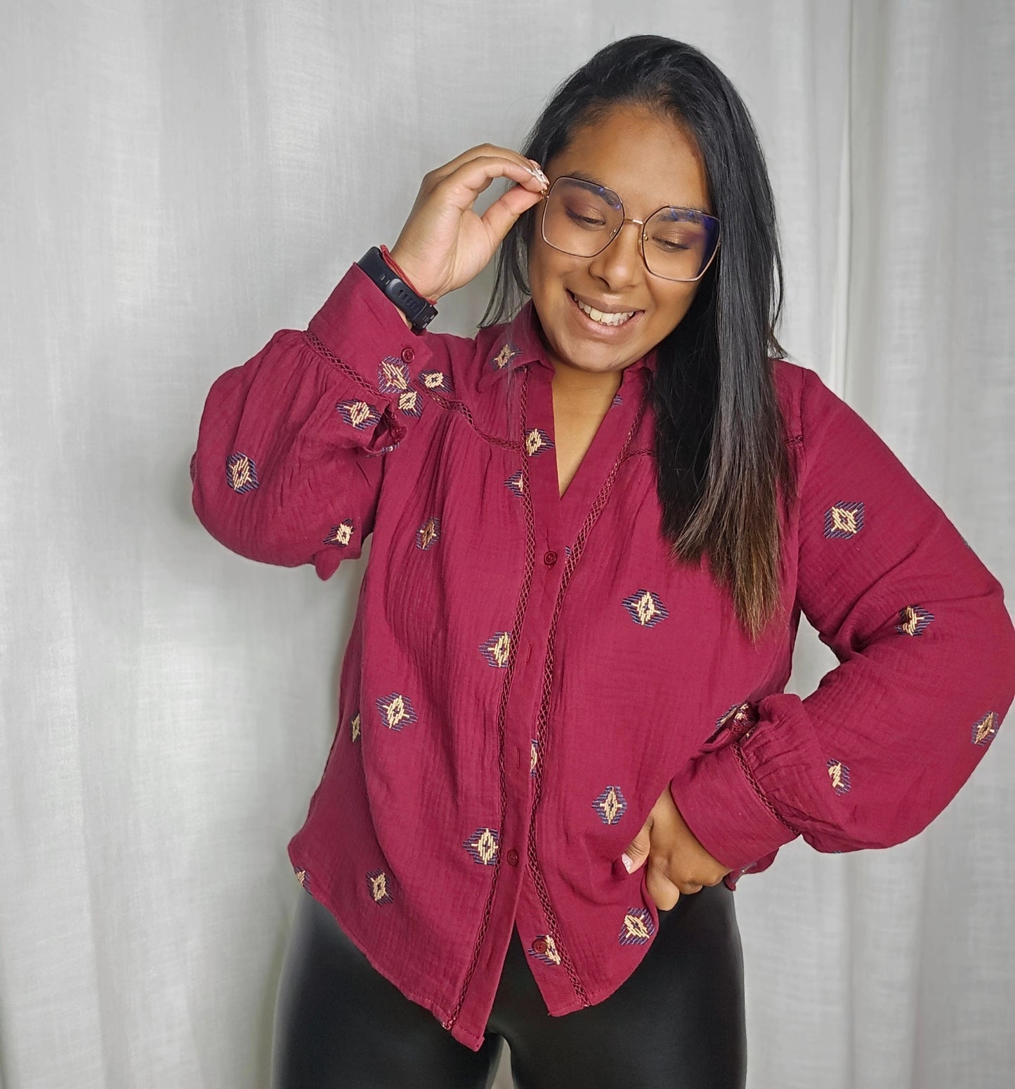 "A la faveur de l'automne" - Chemise CURVY Pauline