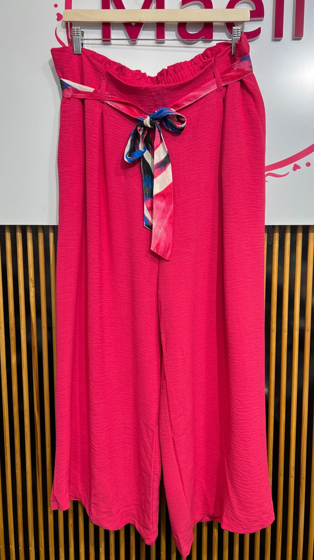 "Tropical Vibes" - Pantalon CURVY Elsa Fuschia