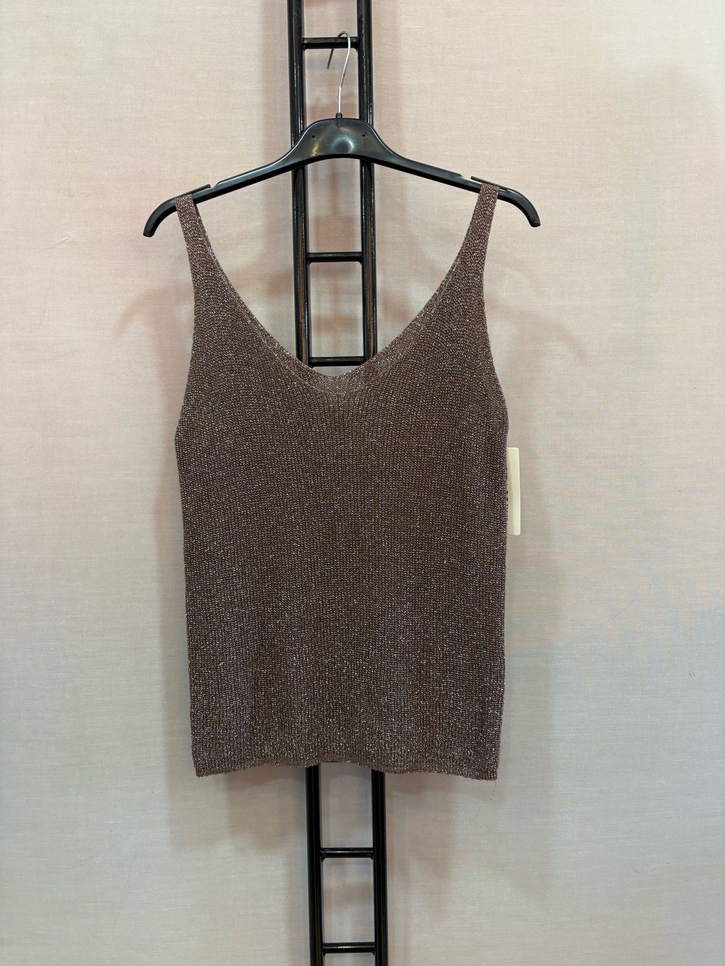 Débardeur CURVY paillettes choco