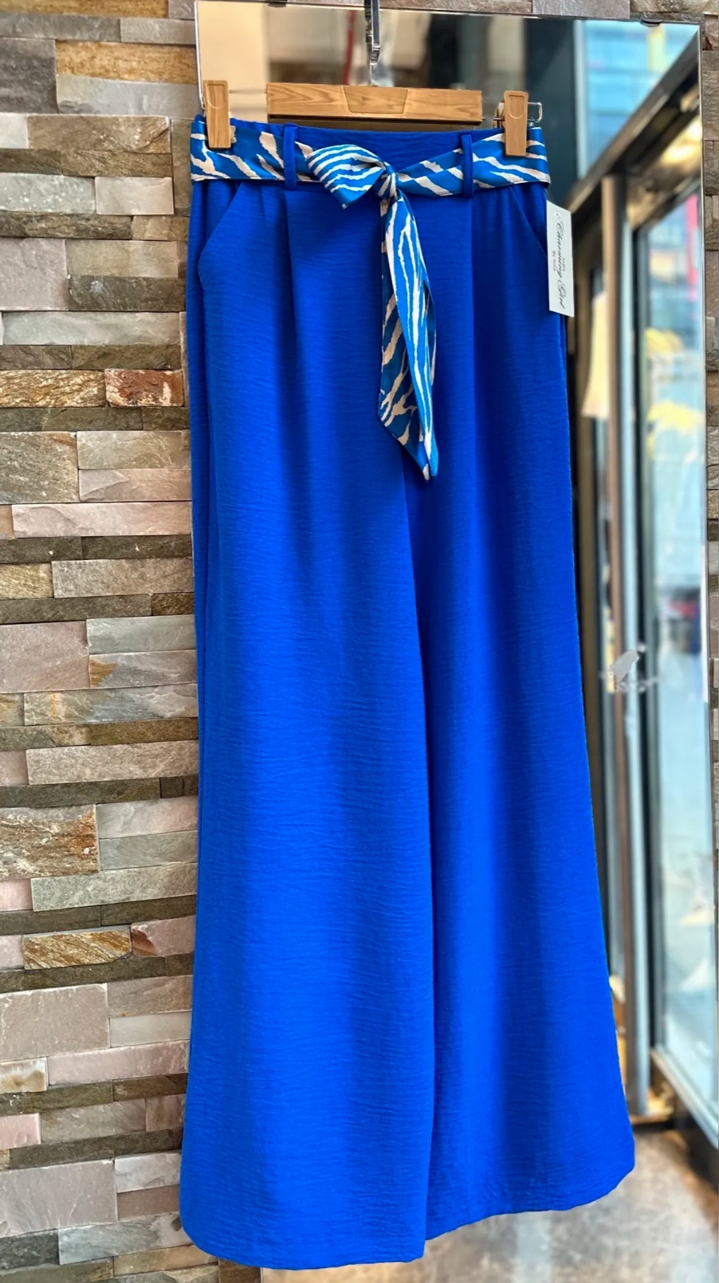 Pantalon Paula Bleu Electrique