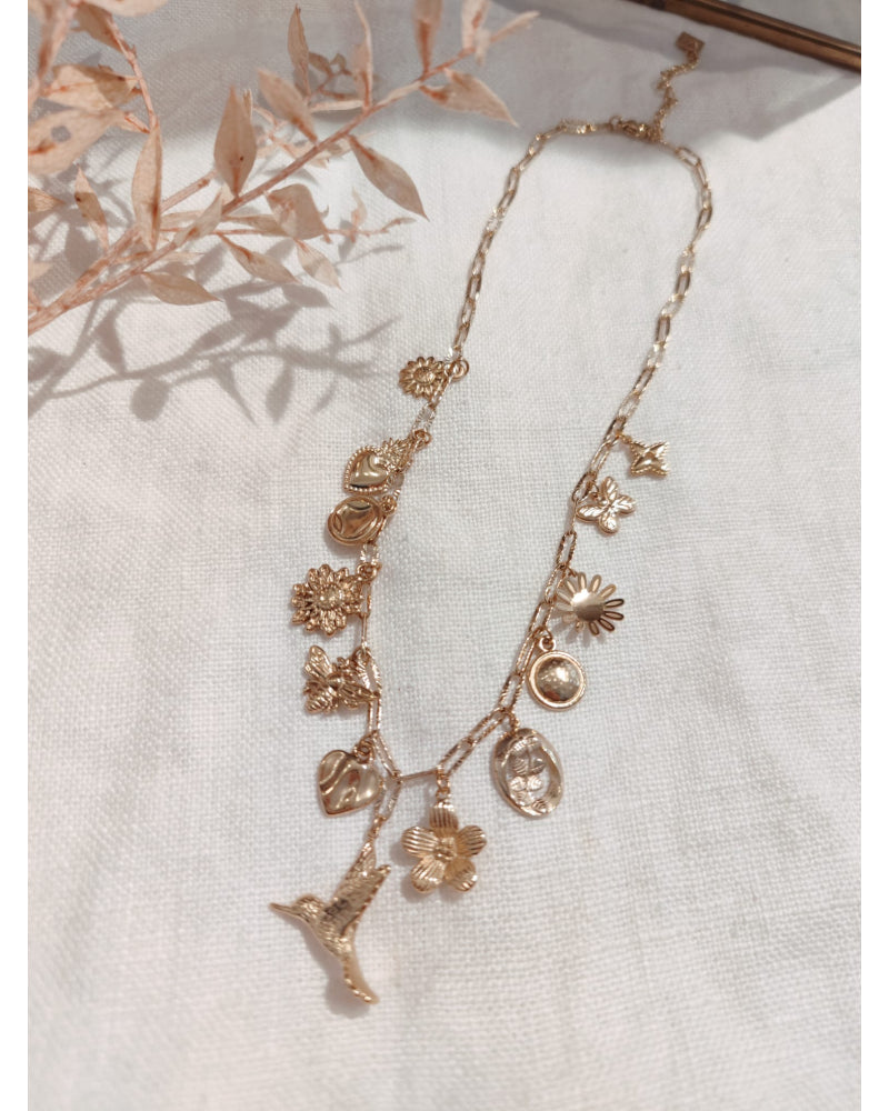 Collier Breloques Colibri