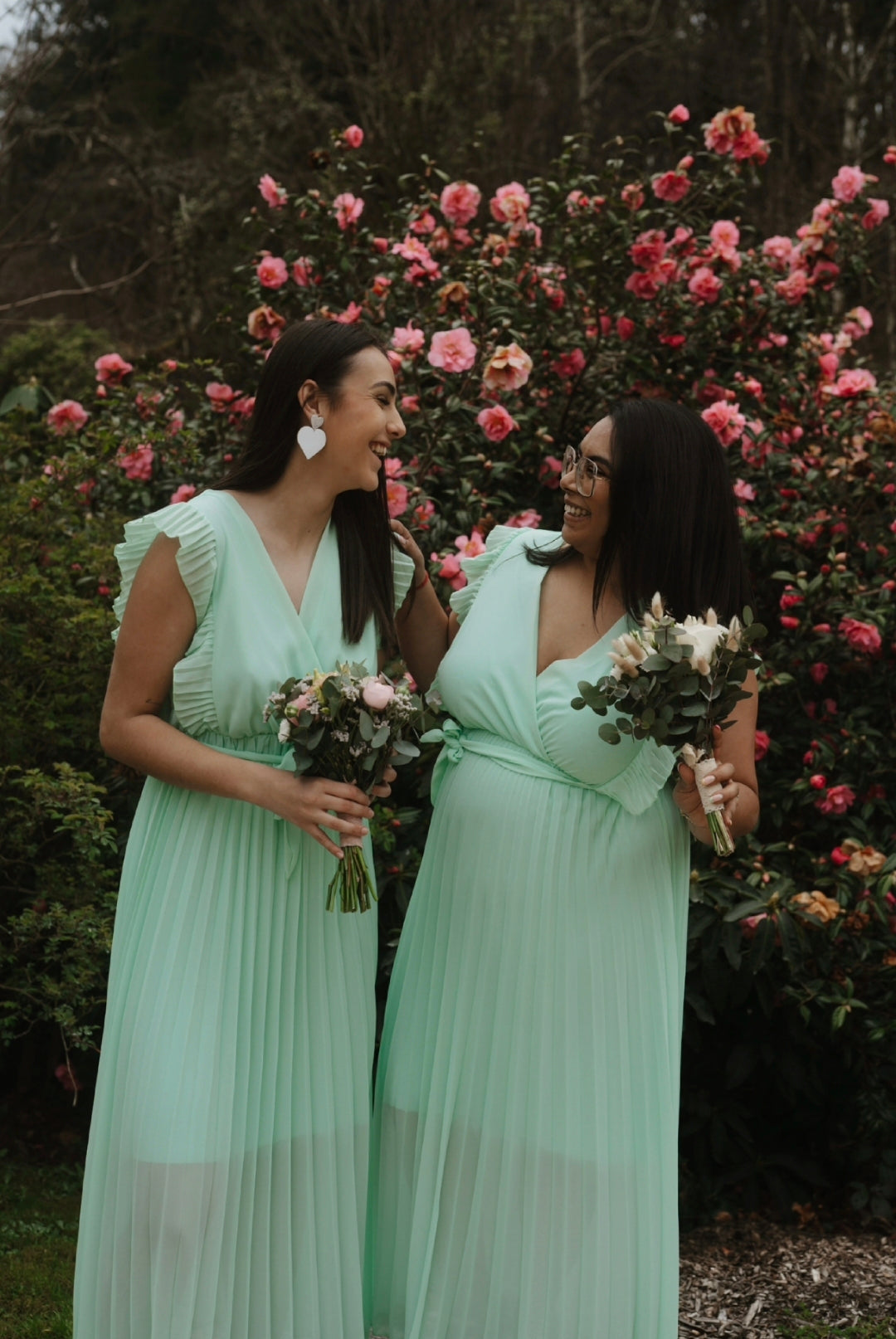 "Le Bonheur du Printemps" - Robe Adèle Vert d'eau