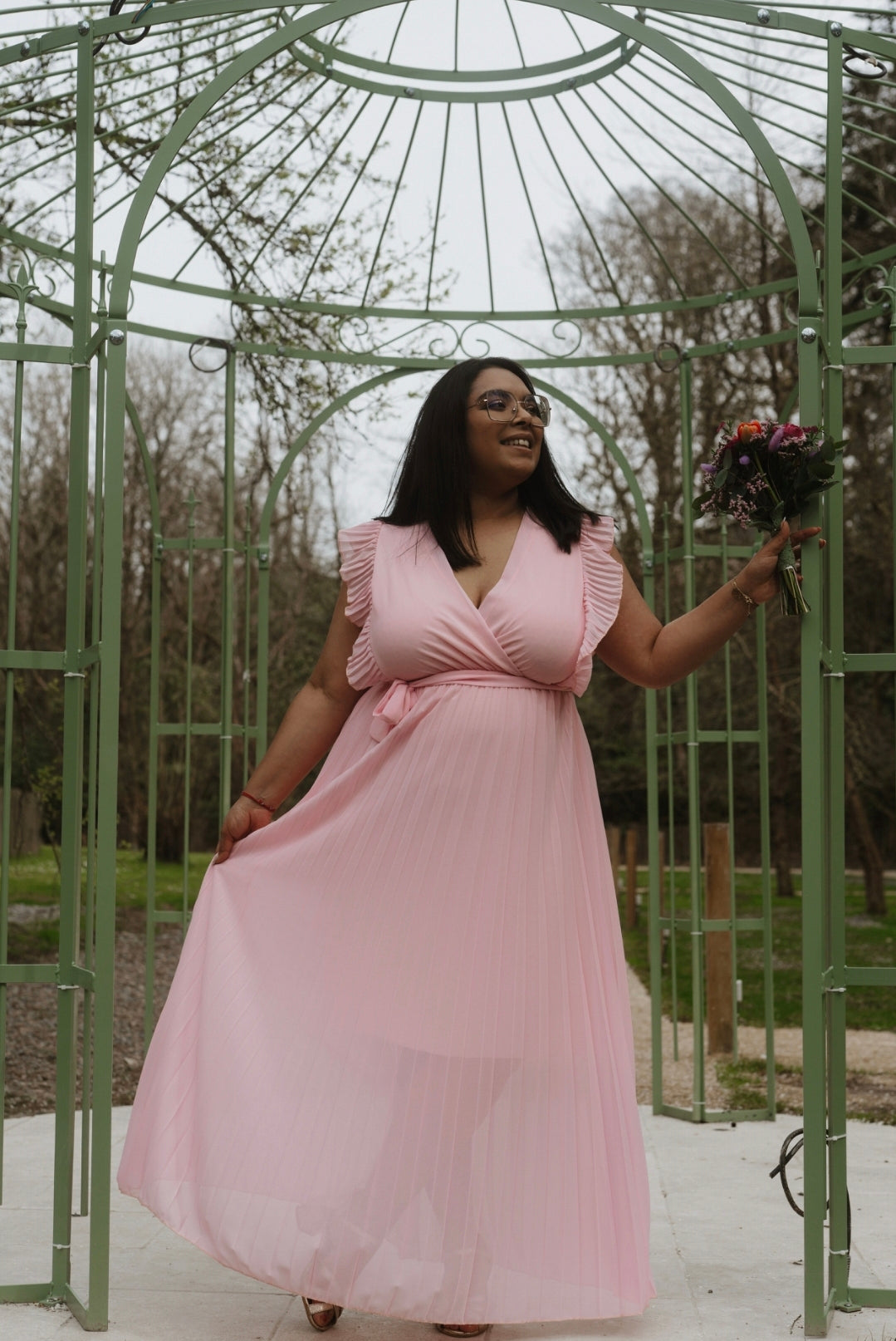 "Le Bonheur du Printemps" - Robe Adèle Rose Pastel