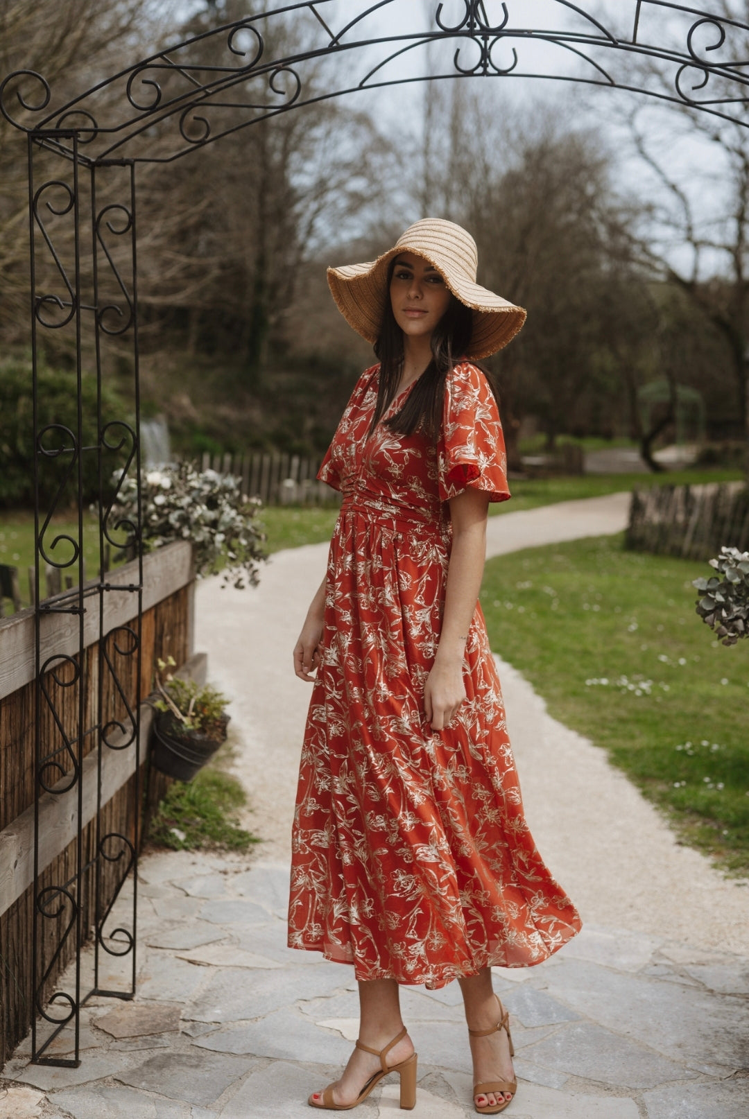 "Le Bonheur du Printemps" - Robe Layla Terracotta