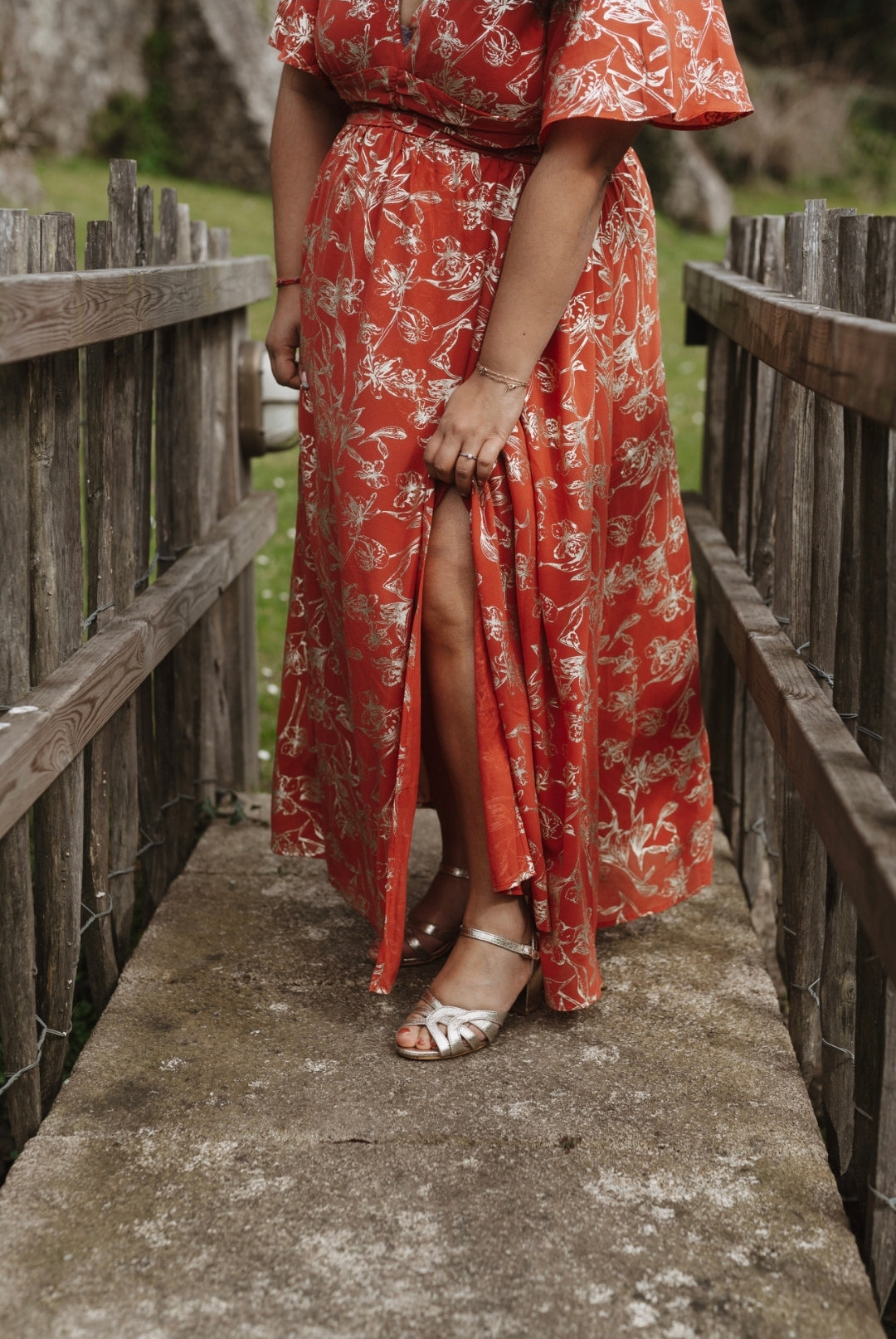 "Le Bonheur du Printemps" - Robe CURVY Layla Terracotta