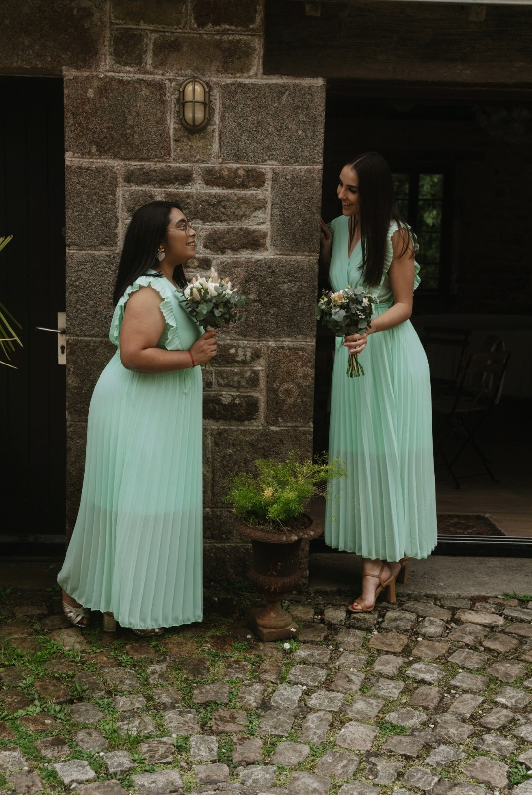 "Le Bonheur du Printemps" - Robe Adèle Vert d'eau