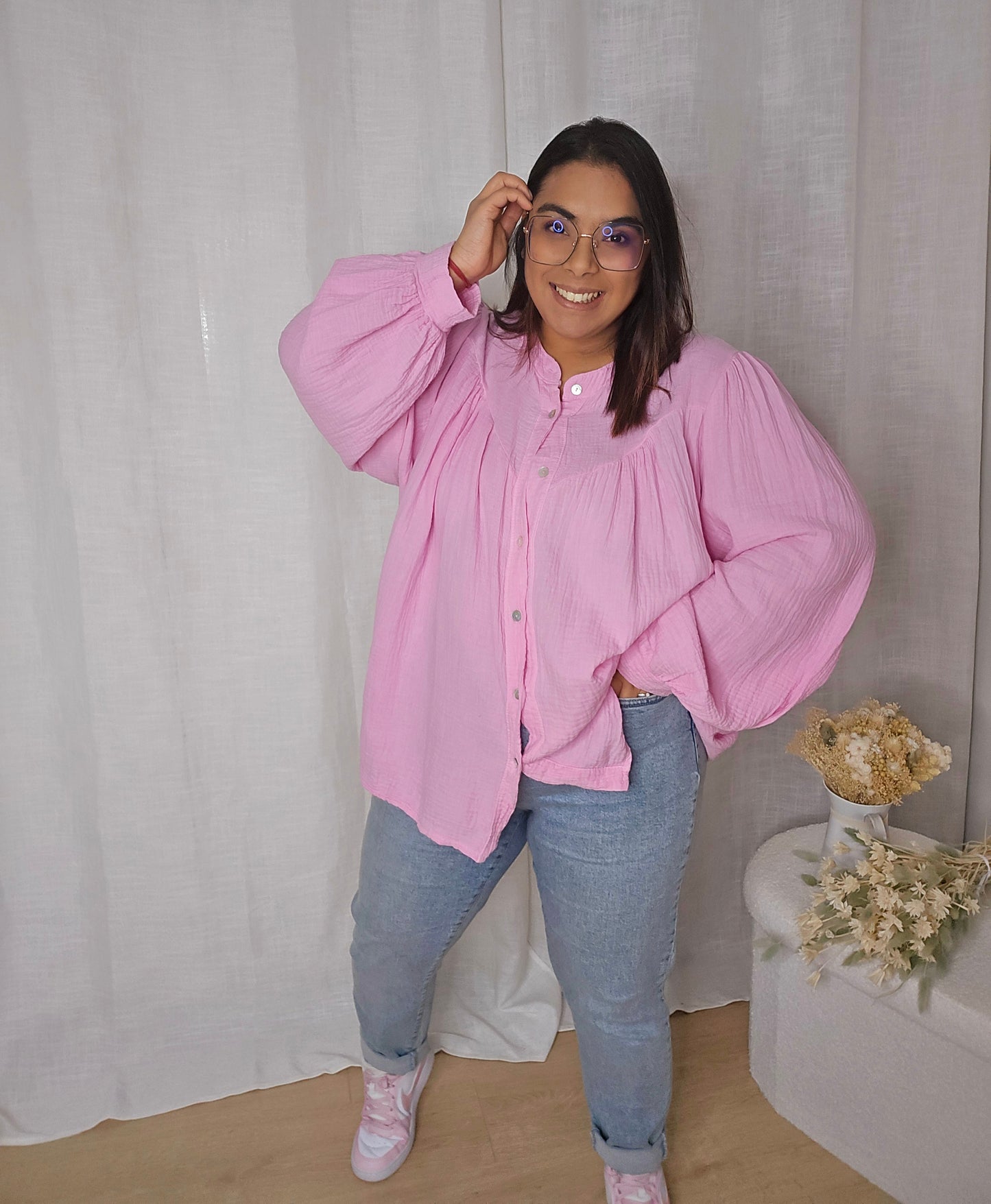 "Vive le printemps !" - Blouse oversize Lya