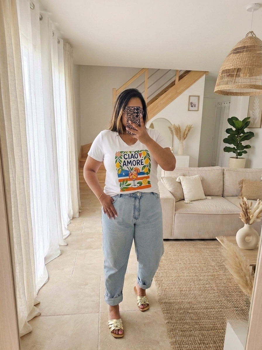 T-shirt Curvy Ciao Amore