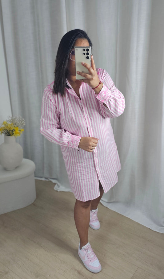 "Douceurs du printemps" - Robe Chemise Tutti