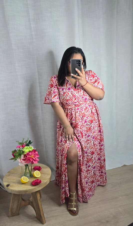 PRECOMMANDE - "Garden Party" - Robe CURVY Alizéa
