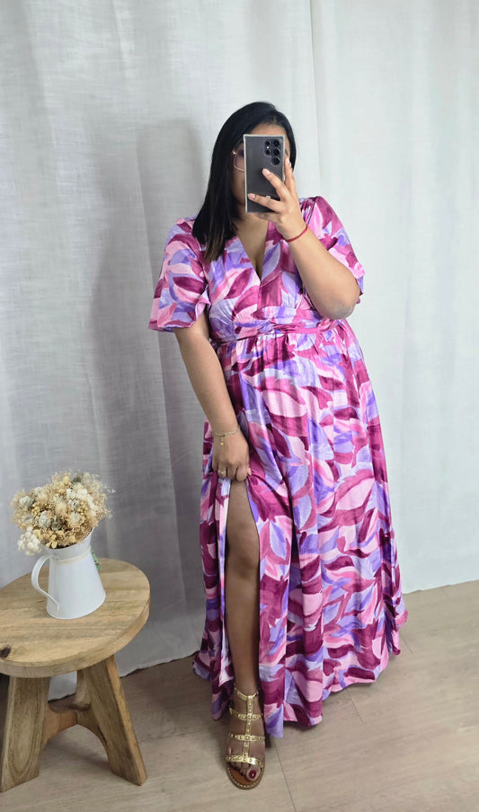 "Tropical Vibes" - Robe CURVY Melanie