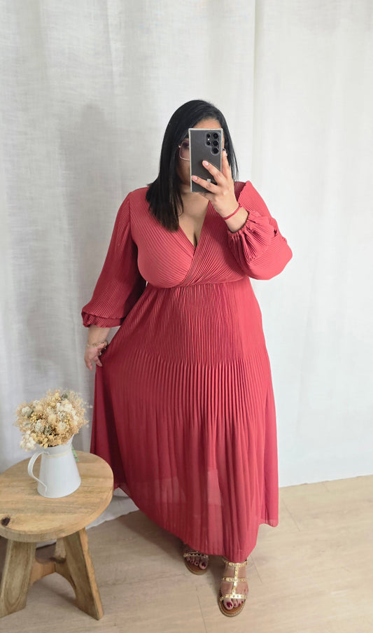 "Tropical Vibes" - Robe Lucie Terracotta