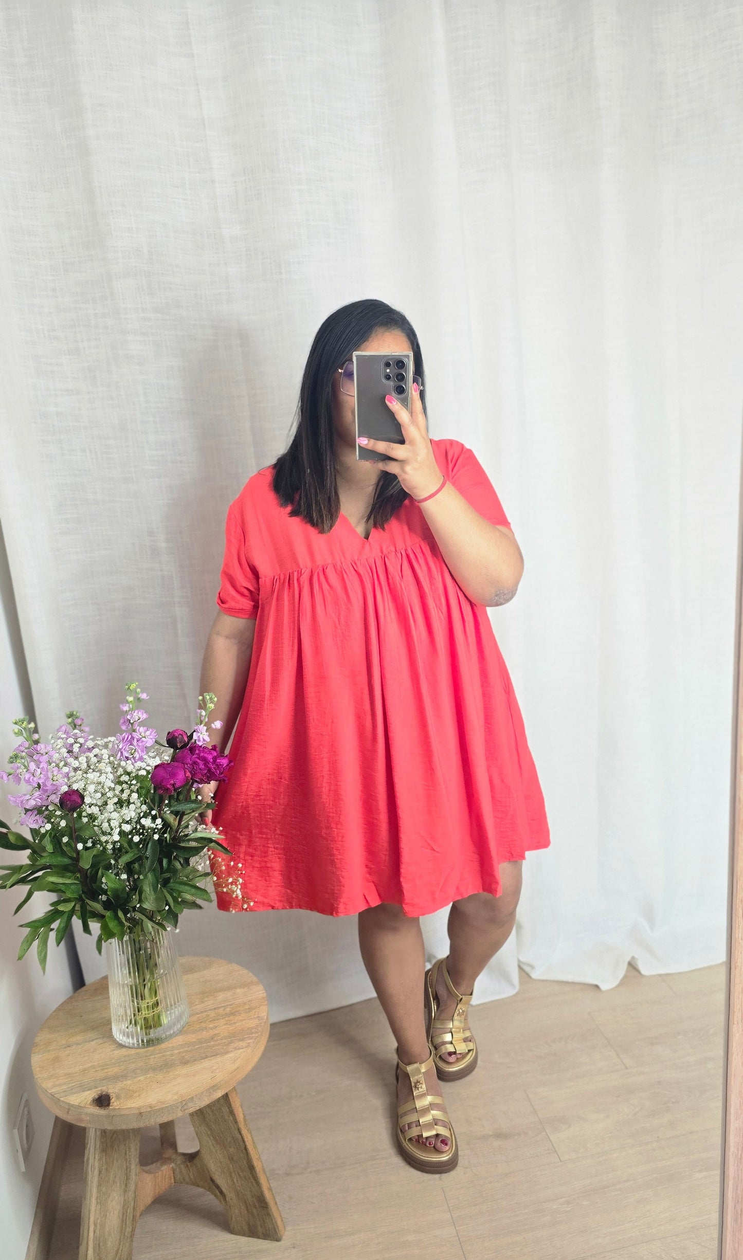 "Les Chroniques de Daisy" - Robe Short CURVY Colin Corail