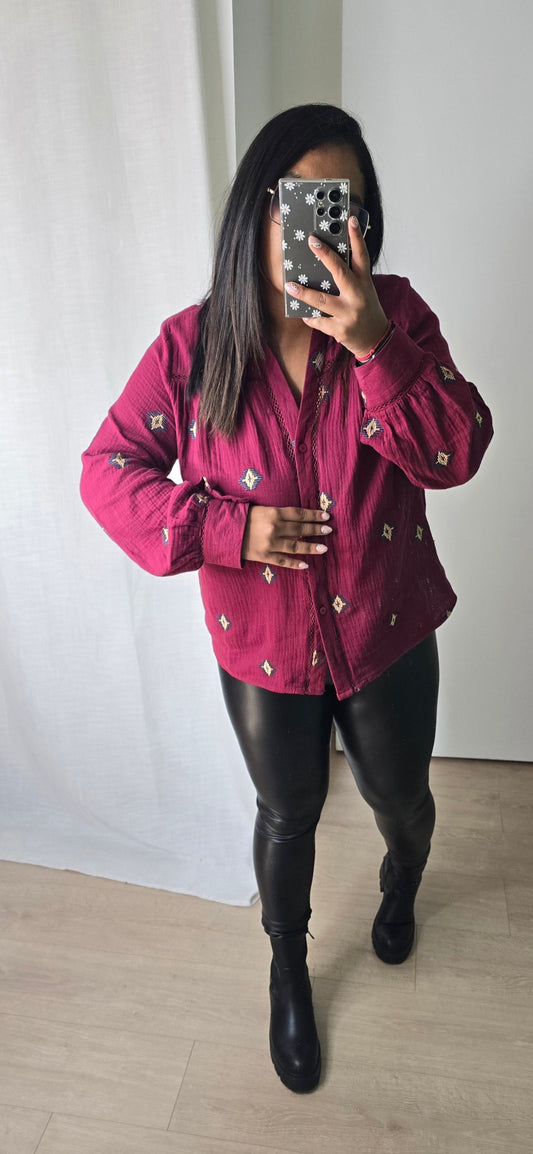 "A la faveur de l'automne" - Chemise CURVY Pauline