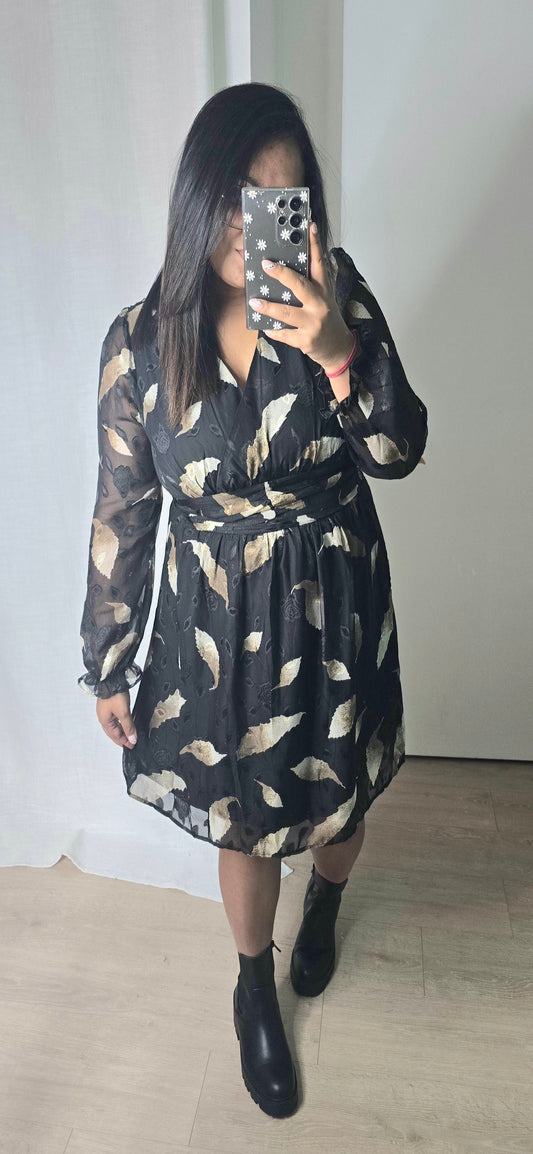 "A la faveur de l'automne" - Robe CURVY Plume