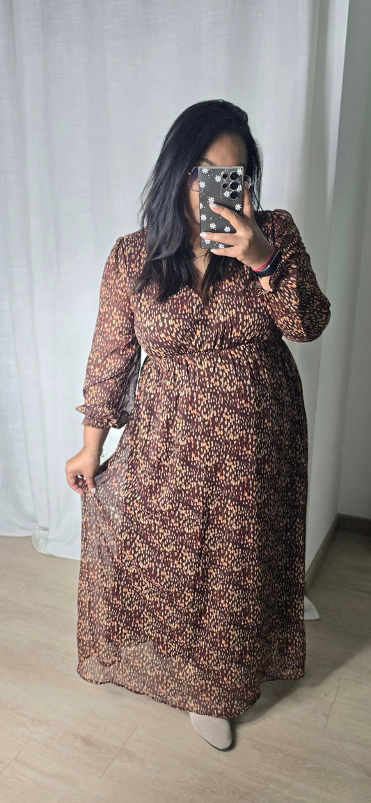 "Vive l'automne" - Robe CURVY Lea