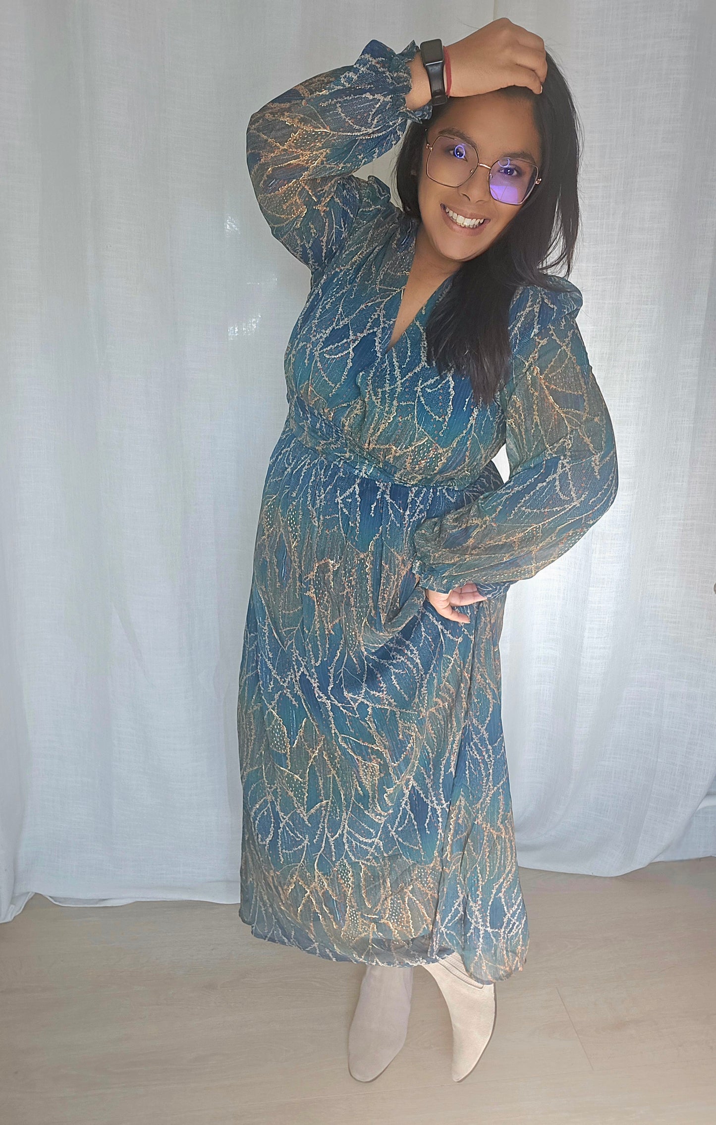 "Vive l'automne" - Robe CURVY Maelle