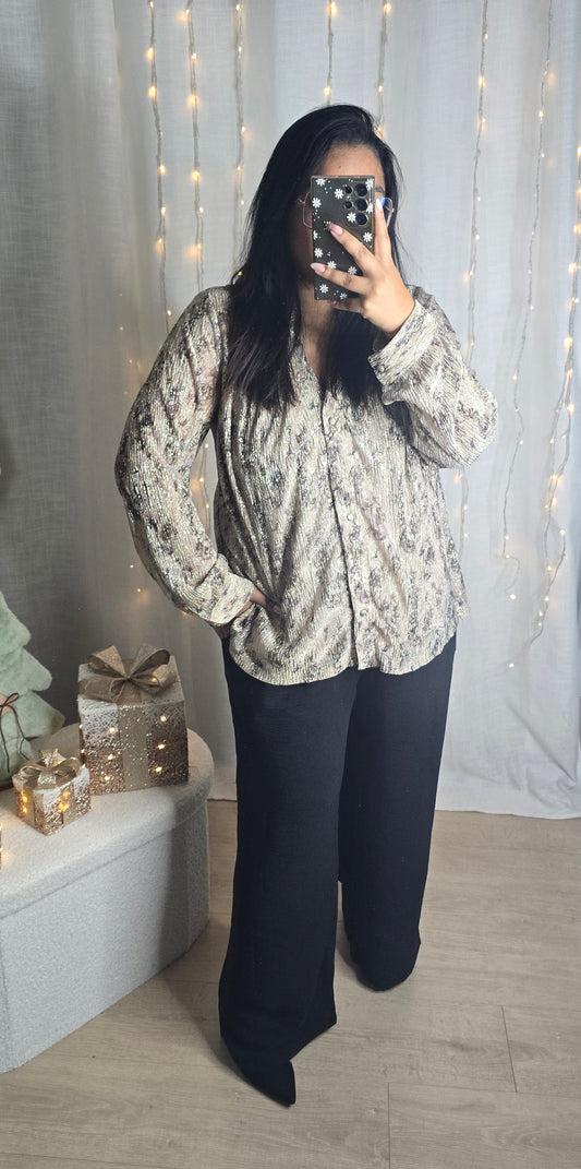"FULL PAILLETTES" - Blouse CURVY Sissy
