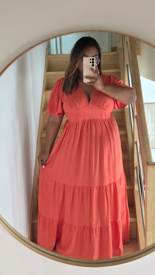 "Le Soleil brille" -  Robe CURVY Adriana
