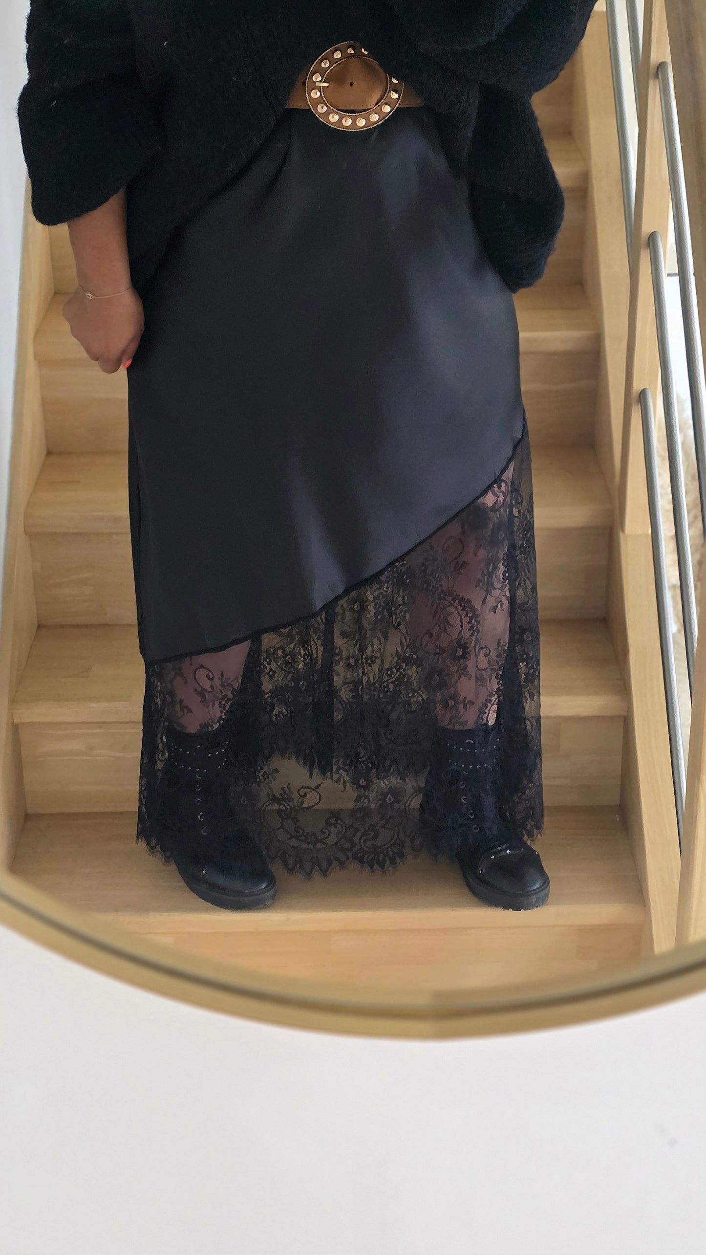 "La Reprise" - PRECOMMANDE Jupe CURVY / Taille Classisque Odile Noir
