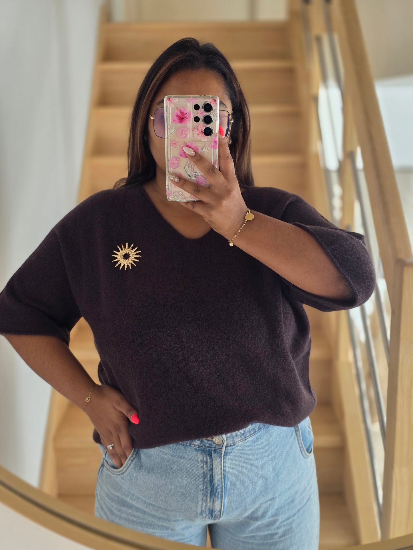 "L'Escapade" - Pull Cream Choco
