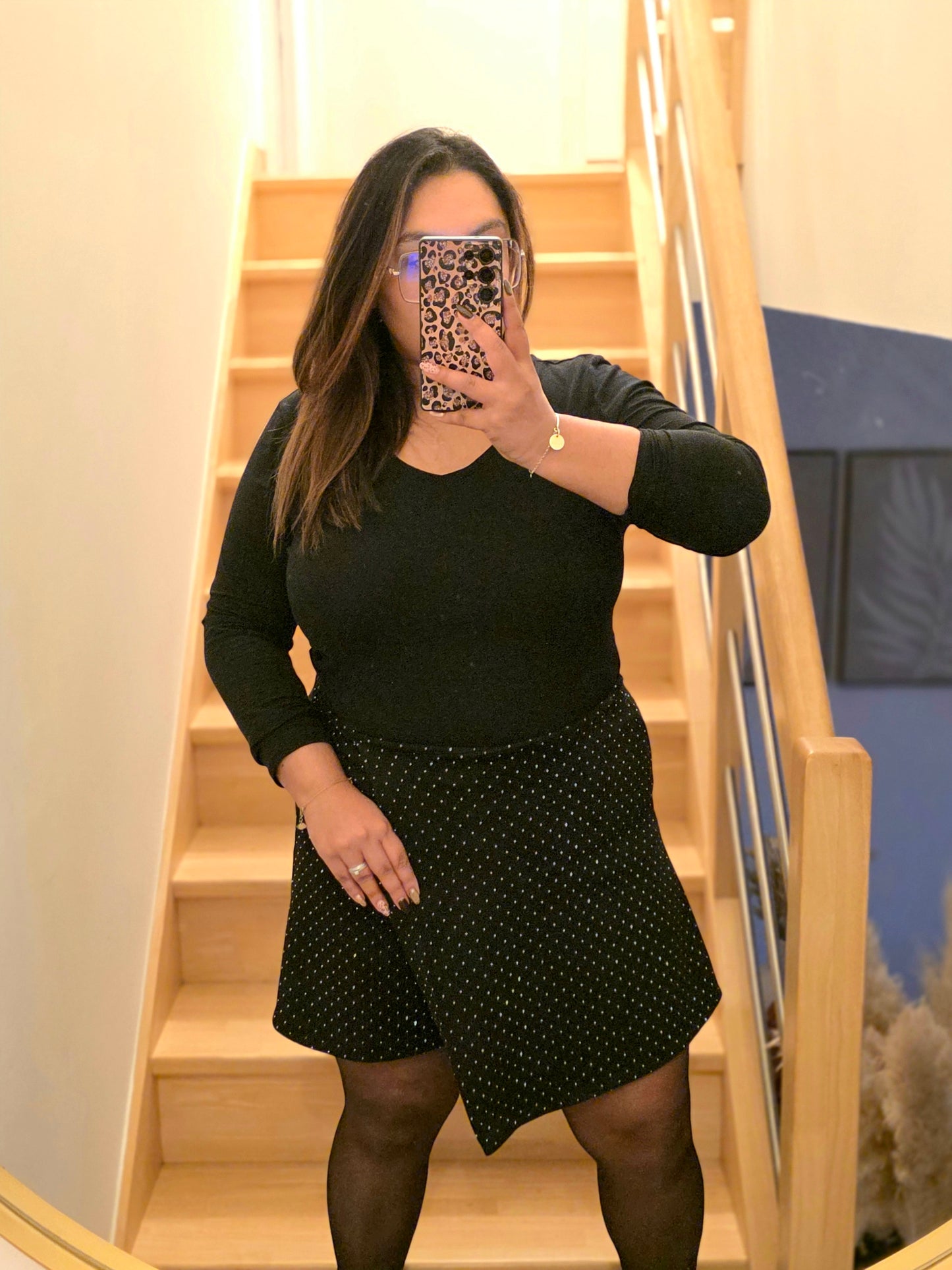 "TIME TO SHINE"  - Jupe Short Strass