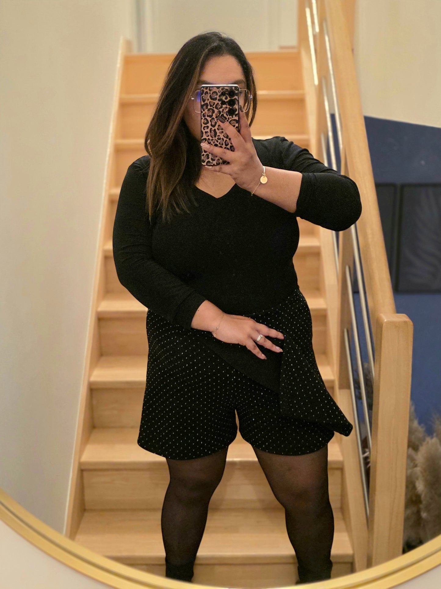 "TIME TO SHINE"  - Jupe Short Strass