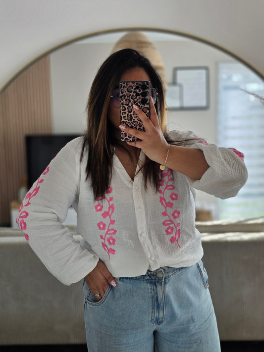 "Evasion Printanière" - Blouse Bruna