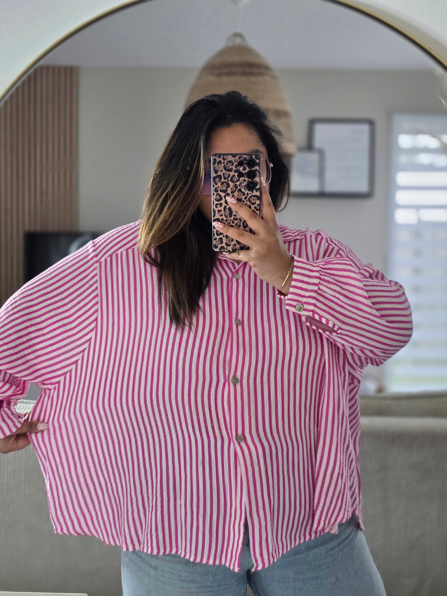 "Evasion Printanière" - Blouse Rosie Fuchsia