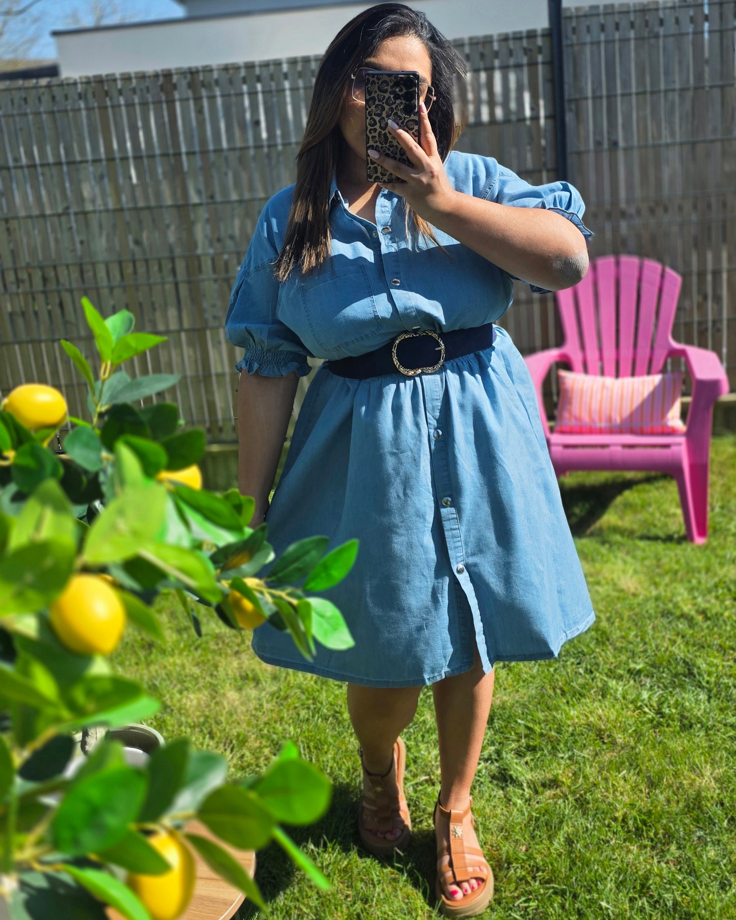 "Envol vers le Printemps" - Robe CURVY Sky