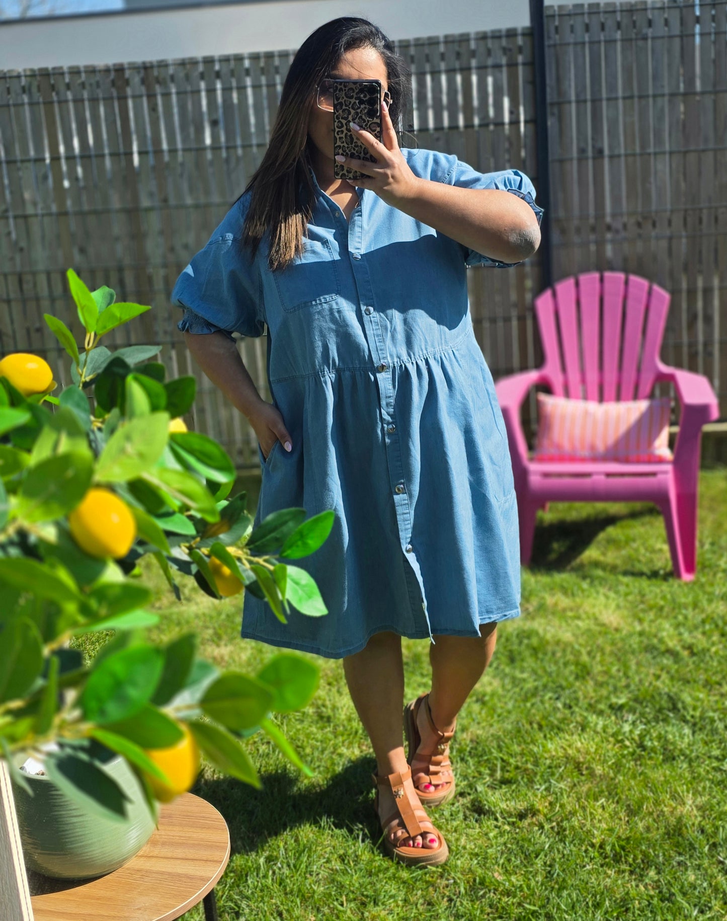 "Envol vers le Printemps" - Robe CURVY Sky