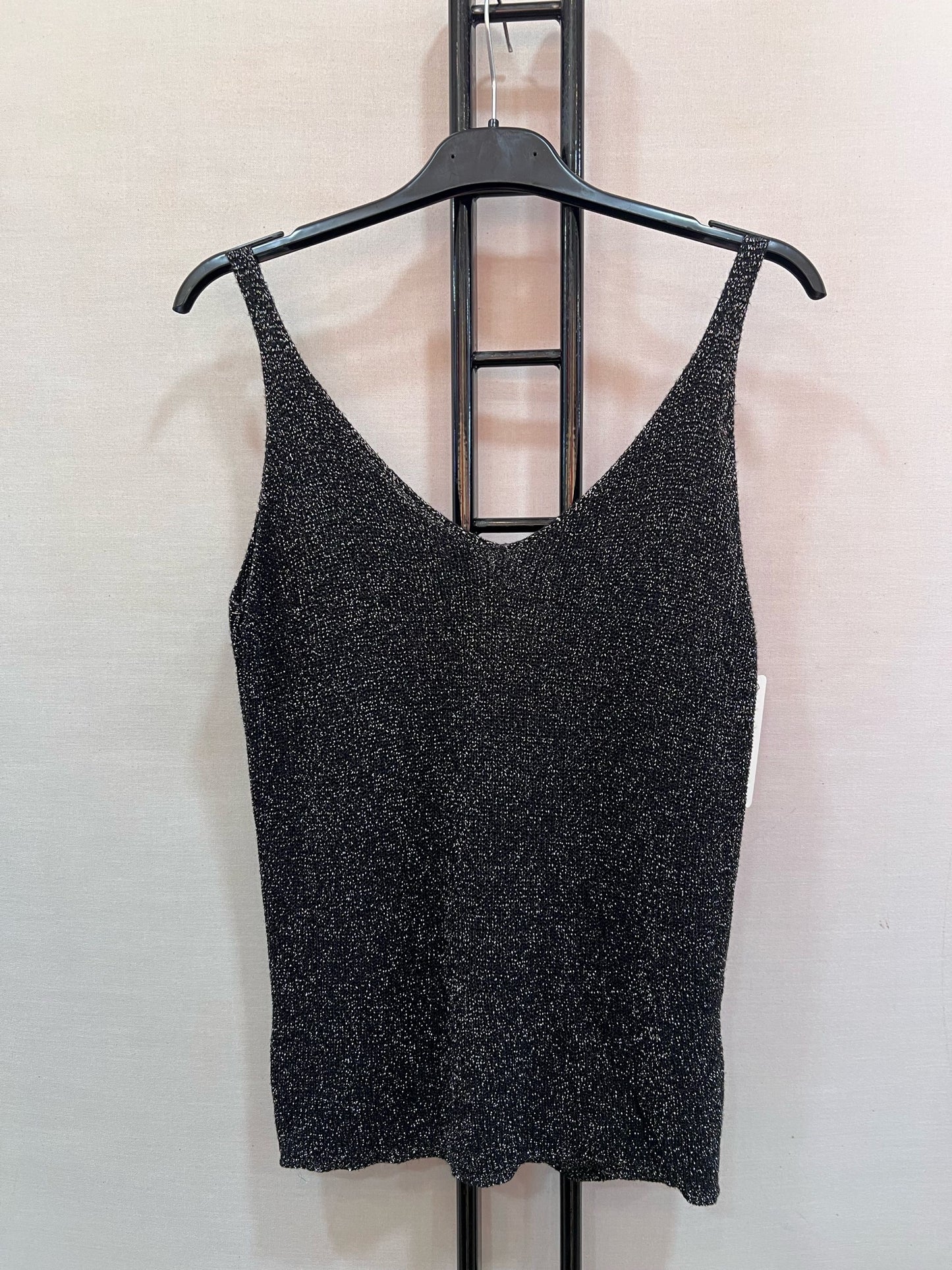 Débardeur CURVY paillettes noir