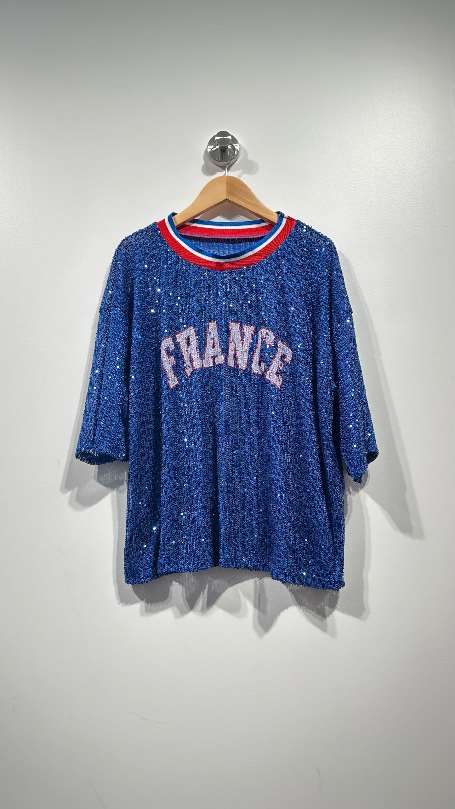 PRECOMMANDE- TSHIRT PAILLETTES FRANCE