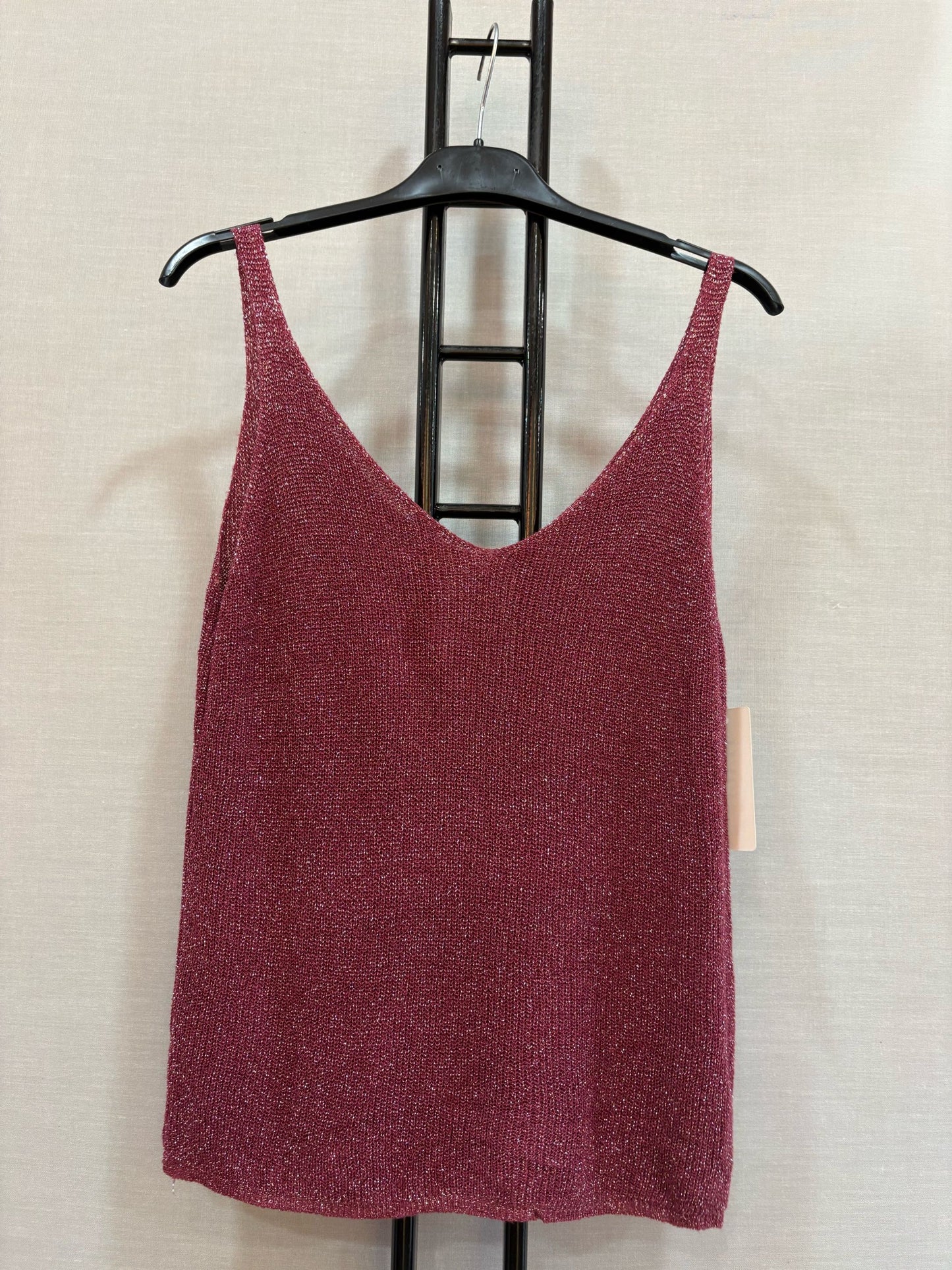 Débardeur CURVY paillettes bordeaux