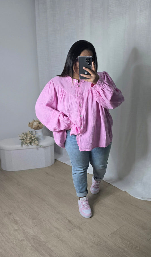 "Vive le printemps !" - Blouse oversize Lya