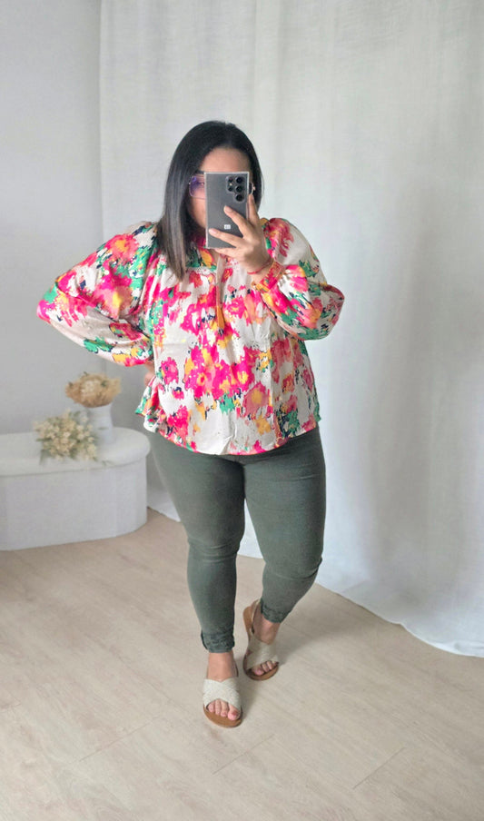 "Vive le printemps!" - Blouse Carla